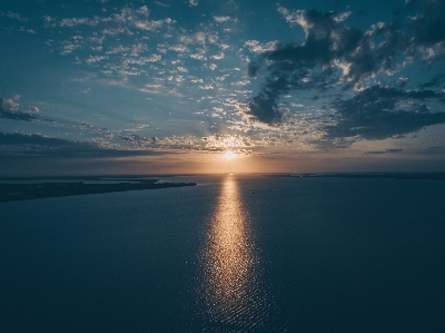 Sky horizon body of water blue Photo