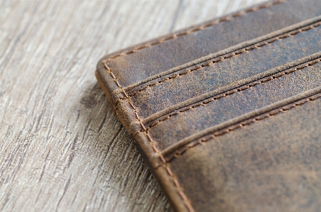 Tan wallet wood textile Photo