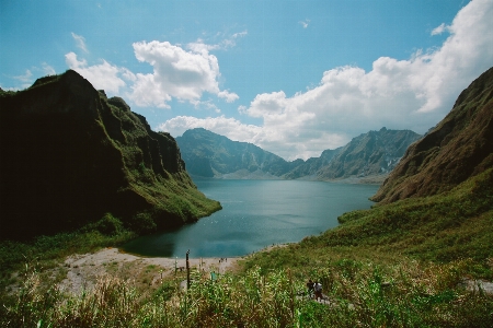 Mountainous landforms mountain highland nature Photo