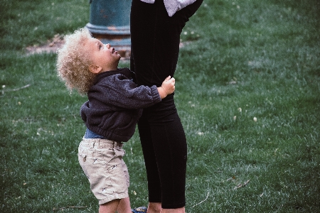 Green child grass toddler Photo