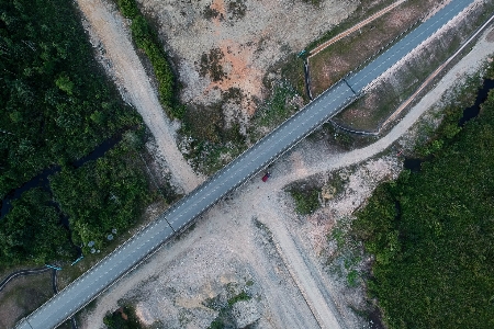 Aerial photography road infrastructure thoroughfare Photo