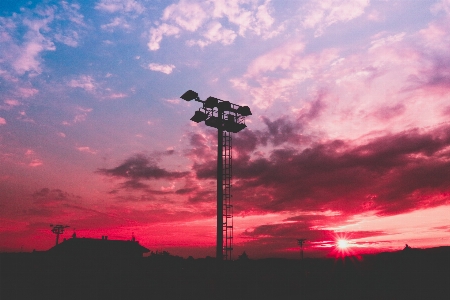 Photo Ciel nuage rouge coucher de soleil