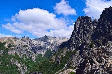 Mountainous landforms mountain range ridge Photo