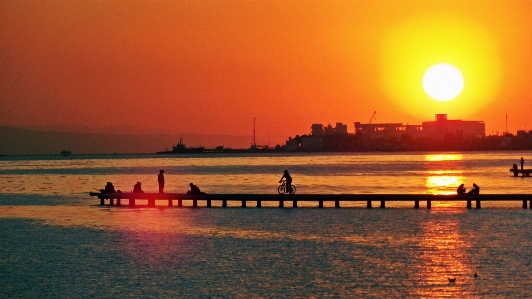 Sunset sky horizon evening Photo