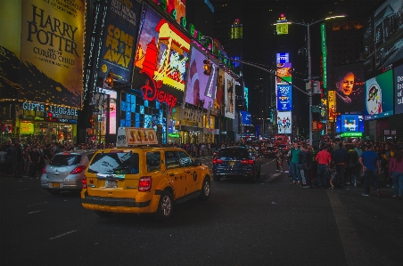 Urban area street metropolis night Photo