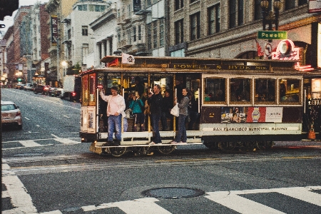 Transport mode of cable car urban area Photo