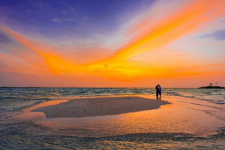 空 水域
 地平線 海 写真