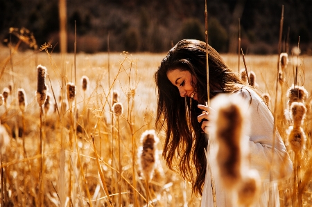 People in nature hair beauty light Photo