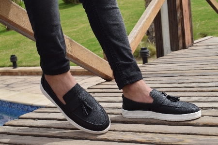 Shoe footwear black plimsoll Photo