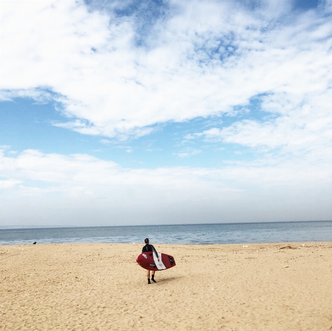 Spiaggia cielo mare sabbia