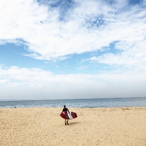 Beach sky sea sand Photo