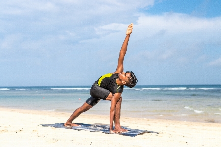 Physical fitness stretching yoga vacation Photo