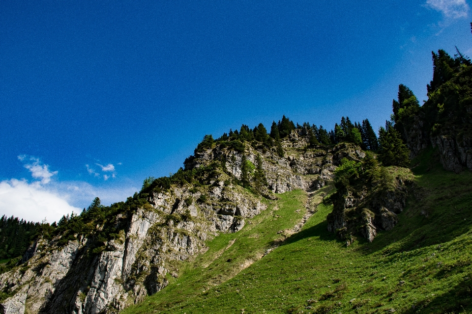 Mountainous landforms mountain nature sky