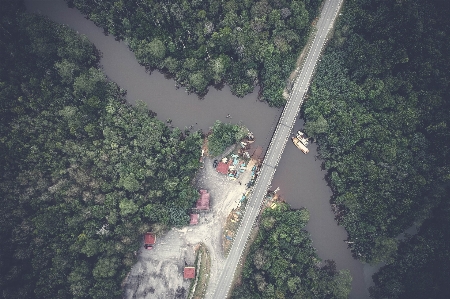 Aerial photography bird's eye view geological phenomenon Photo