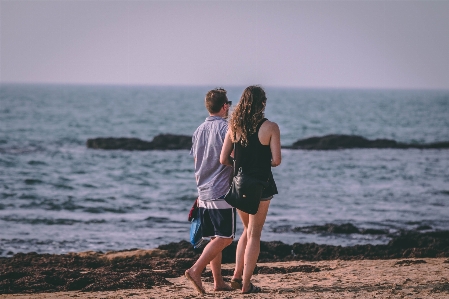 People in nature on beach photograph vacation Photo