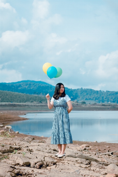 People in nature balloon photograph sky