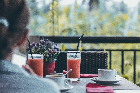 Table brunch summer drink Photo