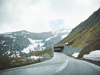 Mountainous landforms mountain pass road Photo