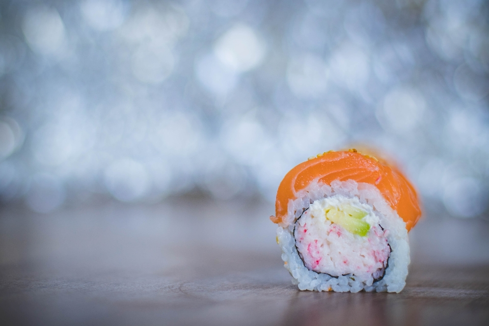 Sushi food sky orange