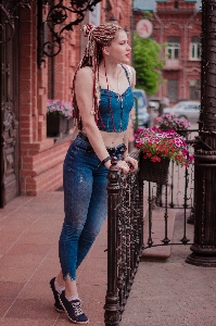 Jeans clothing denim blue Photo