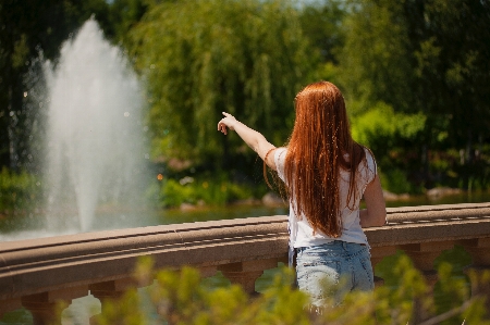 People in nature hair water Photo