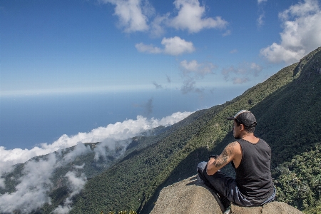 Mountainous landforms mountain sky cloud Photo