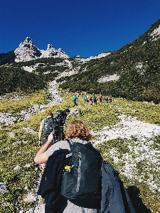 Mountainous landforms mountain adventure range Photo