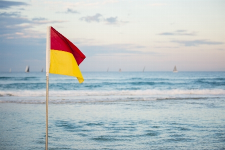 Flag sky sea ocean Photo