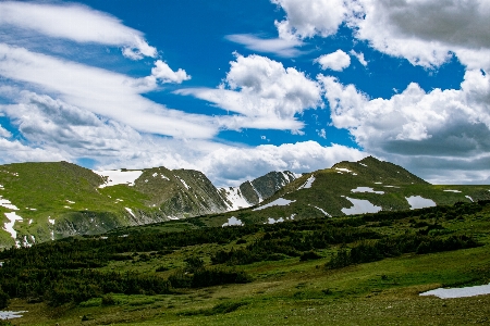 Mountainous landforms mountain highland sky Photo