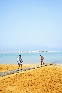 Beach sky sea sand Photo