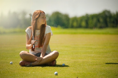 People in nature golfer golf equipment sport venue Photo