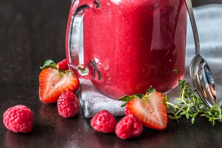 Food strawberry strawberries smoothie Photo