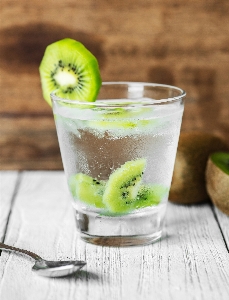 Drink kiwifruit food alcoholic beverage Photo