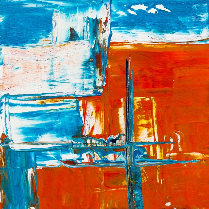 Azul arte contemporânea
 pintura