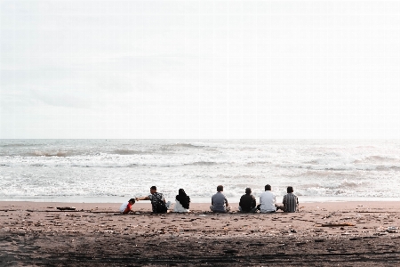 Beach photograph people sea Photo