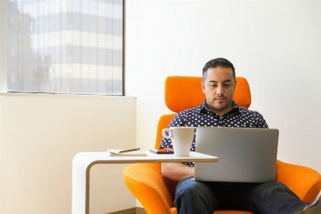 Sitting job desk furniture Photo