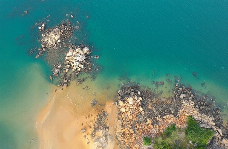 Foto Azul água fotografia aérea
 mar