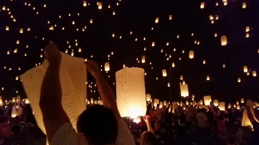 Lighting lantern crowd event Photo