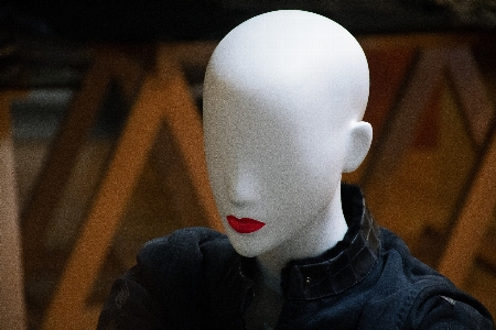 Mannequin face head lip Photo