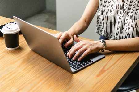 Laptop hand table desk Photo