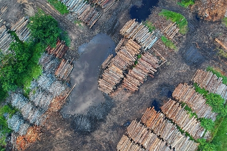 Aerial photography bird's eye view soil Photo