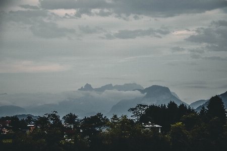 Foto Céu relevo montanhoso
 nuvem montanha