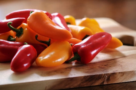 Food yellow pepper vegetable bell peppers and chili Photo