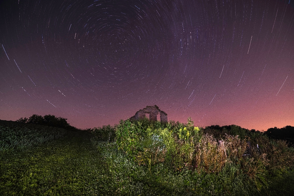 Sky nature night green