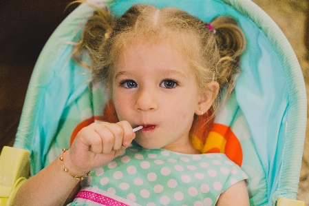 Child face hair nose Photo