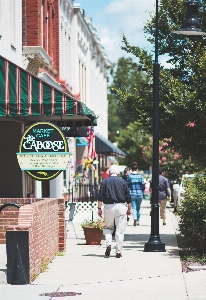 Urban area town street pedestrian Photo