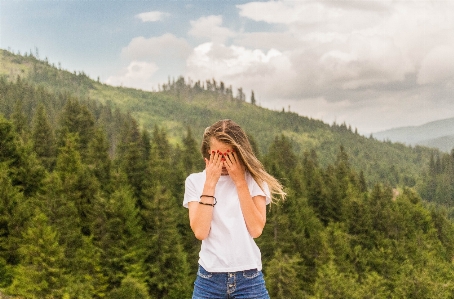 People in nature photograph wilderness Photo