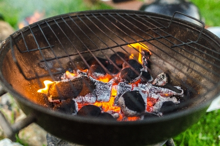 Barbecue charcoal grill outdoor Photo