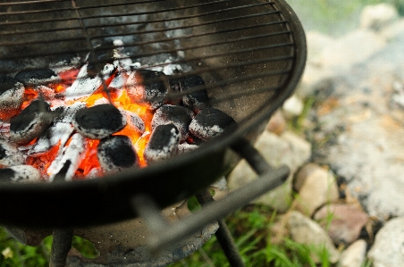 Barbecue charcoal grill outdoor Photo