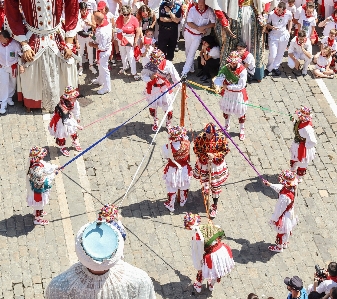 Folk dance tradition event pole Photo